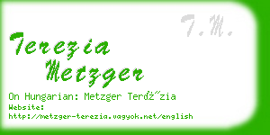 terezia metzger business card